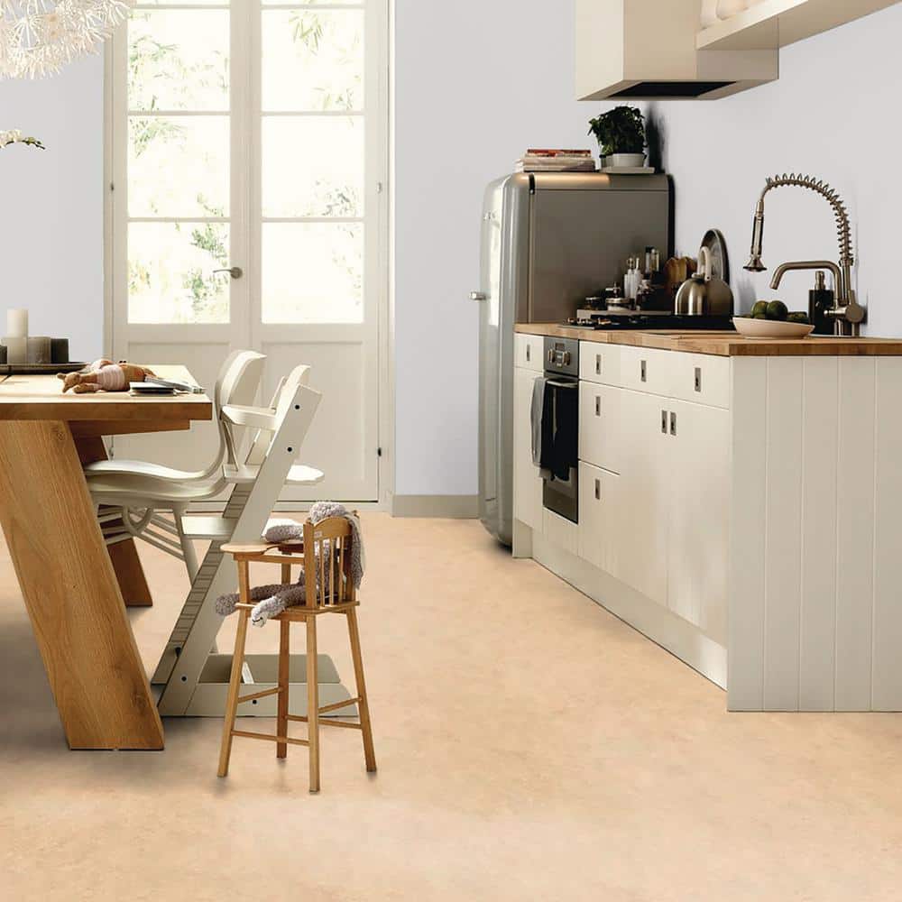 Marmoleum Cinch Loc Seal Caribbean 9.8 mm Thick x 11.81 in. Wide X 11.81 in. Length Laminate Floor Tile (6.78 sq. ft/Case)