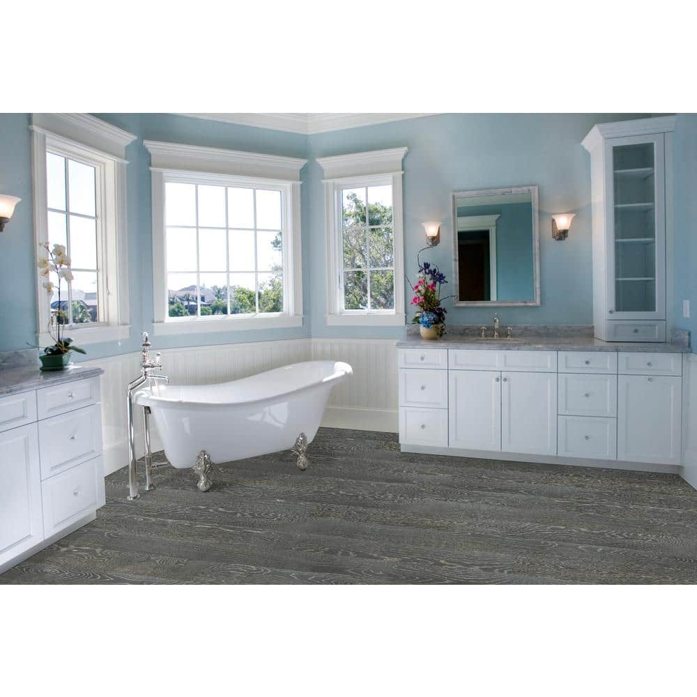 A&A Surfaces Woodridge Carlo Oak 0.28 in. x 6.5 in. Waterproof Wire Brushed Engineered Hardwood Flooring (21.67 sq. ft./case)