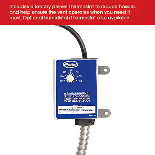 Master Flow EZ Cool Plug in Power Attic Vent 1050 CFM image 2