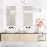 MSI Carrara 24 in. x 24 in. Polished Porcelain Floor and Wall Tile, Marble Look (448 sq. ft. Pallet)