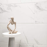 MSI 12 in. x 24 in. Carrara Polished Porcelain Floor and Wall Tile (16 sq. ft./case)