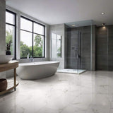 MSI 12 in. x 24 in. Carrara Polished Porcelain Floor and Wall Tile (16 sq. ft./case)