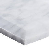 Ivy Hill Tile White Carrara Beveled 3 in. x 6 in. x 9mm Polished Marble Subway Tile (40 Pieces, 5 Sq. Ft. Per Box)