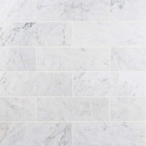 Ivy Hill Tile White Carrara 4 in. x 12 in. x 9mm Polished Marble Subway Tile (30 Pieces, 10 sq. ft. per Box)