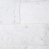 Ivy Hill Tile White Carrara 4 in. x 12 in. x 9mm Polished Marble Subway Tile (30 Pieces, 10 sq. ft. per Box)
