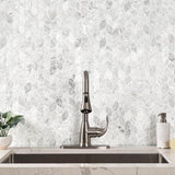 MSI Carrara White Blanco 12 in. x 13 in. Honed Marble Floor and Wall Tile (10.8 sq. ft./Case)