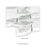 MSI Carrara White Blanco 12 in. x 13 in. Honed Marble Floor and Wall Tile (10.8 sq. ft./Case)