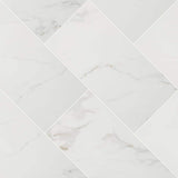 MSI Carrara White 12 in. x 24 in. Matte Porcelain Stone Look Floor and Wall Tile (16 sq. ft. /Case)