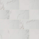 MSI Carrara White 12 in. x 24 in. Matte Porcelain Stone Look Floor and Wall Tile (16 sq. ft. /Case)