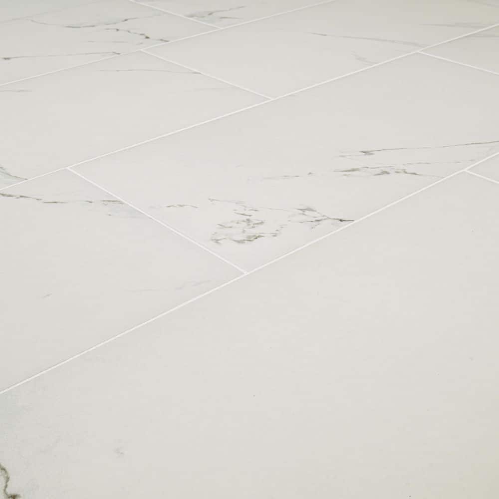 MSI Carrara White 12 in. x 24 in. Matte Porcelain Stone Look Floor and Wall Tile (16 sq. ft. /Case)