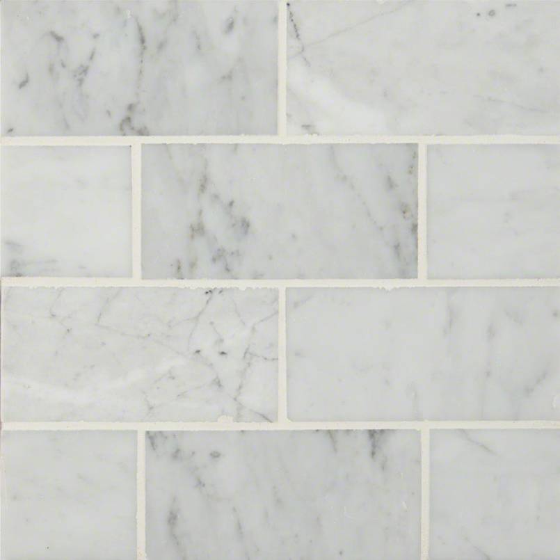 MS International Bianco Carrara 3 x 6 Marble Wall Tile