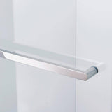 CASAINC 56-60 in. W x 75 in. H Single Sliding Semi-Frame 304 Stainless Steel Shower Door in Chrome with 5/16 in. Clear Glass