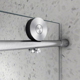 CASAINC 60 in. W x 76 in. H Frameless Shower Door Stainless Steel in Brushed Nickel with Adjustable Soft Closing Function