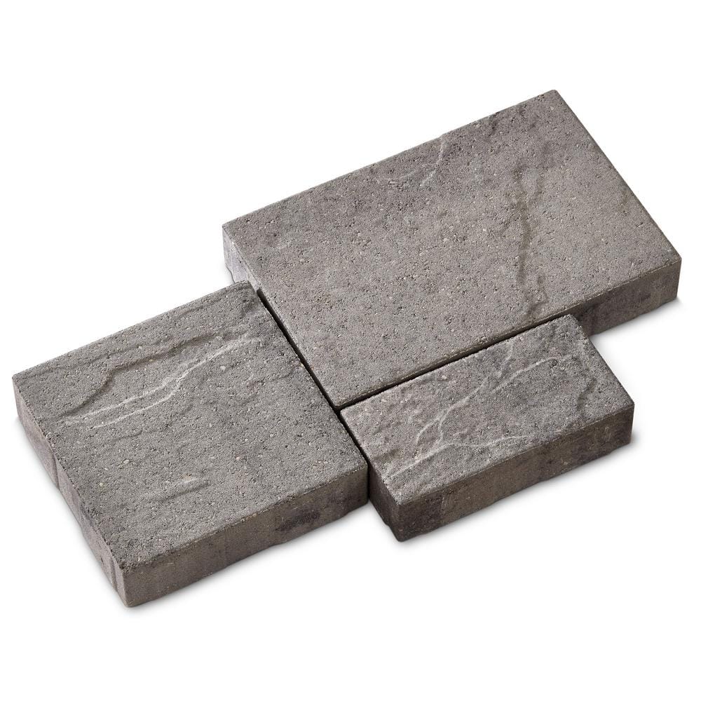 interlock Tahoe 14.75in.x 9.875 in.x 2.375 in. Rectangle Cascade Face Mix Concrete Paver Pallet (114-pieces/70.5 sq. sf./Pallet)