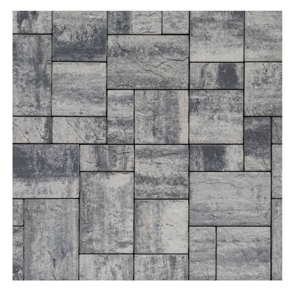 interlock Tahoe 9.875 in. x 4.875 in. x 2.375 in. Rectangle Cascade Facemix Concrete Paver 1-Piece Sample