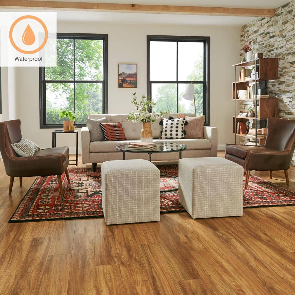 Pergo XP+ Catalina Acacia 10 mm T x 6.1 in. W Waterproof Laminate Wood Flooring (20.15 sqft/case)