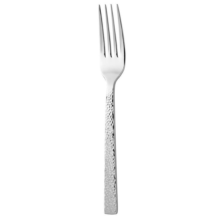 Chef's Table Hammered 18/0 Stainless Steel European Dinner Forks (Set of 12)