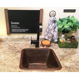 Greco All-in-One Drop-In/Undermount Copper 15 in. Single Bar/Prep Kitchen Sink with Pfister Faucet and Drain