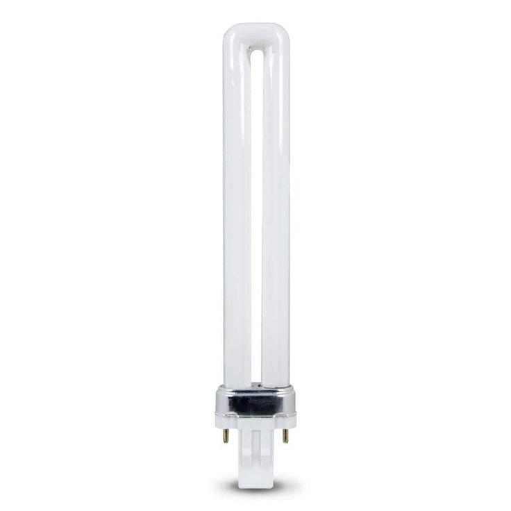 13-Watt Equivalent PL CFLNI Twin Tube 2-Pin GX23 Base Compact Fluorescent CFL Light Bulb, Bright White 3500K (1-Bulb)