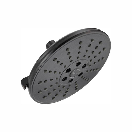 3-Spray 7.7 in. Single Wall Mount Fixed Rain H2Okinetic Shower Head in Venetian Bronze - Super Arbor
