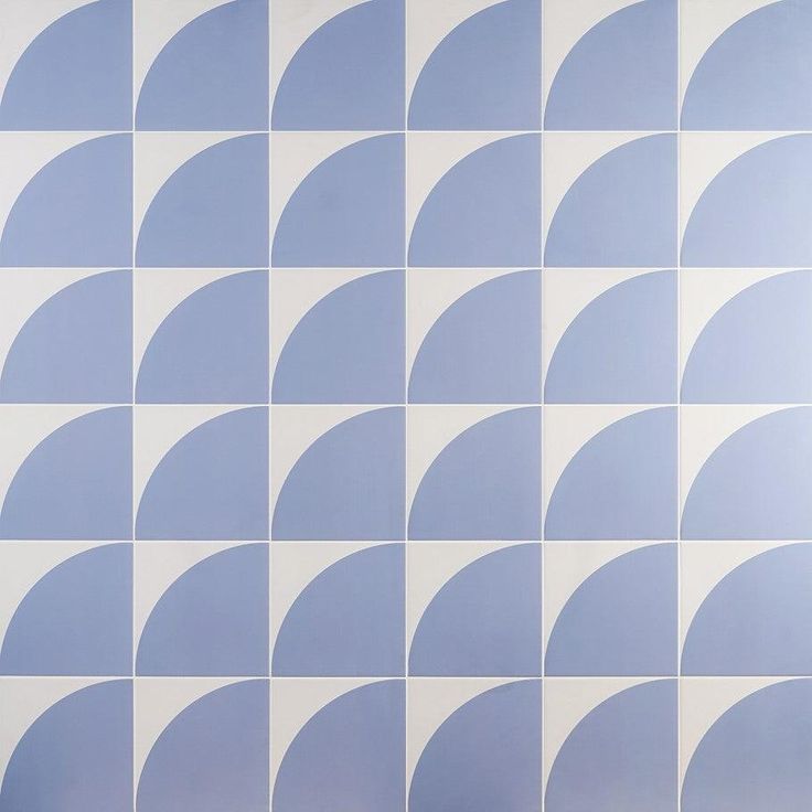 Victoria Crescent Blue 8 in. x 8 in. Matte Porcelain Wall Tile (9 Pieces, 3.87 Sq. Ft. / Case)