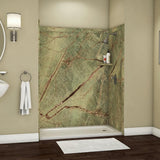 Adaptable 60 in. x 60 in. x 80 in. 9-Piece Easy Up Adhesive Alcove Shower Surround in Calypso - Super Arbor