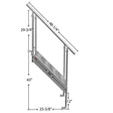 Extreme Max Universal Mount Aluminum Dock Stair - 4-Step - Super Arbor