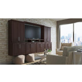 Shaker Assembled 36x34.5x24 in. Blind Base Corner Kitchen Cabinet in Java