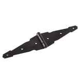 Everbilt 6 in. Black Decorative Strap Hinge