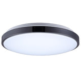 15 in. Black Nickel Integrated LED Trim Flush-Mount with Selectable White - Super Arbor