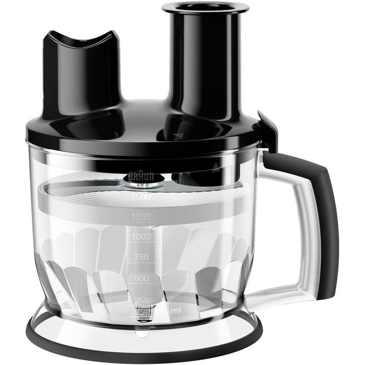 6-Cup Black Food Processor Attachment for MultiQuick Hand Blenders
