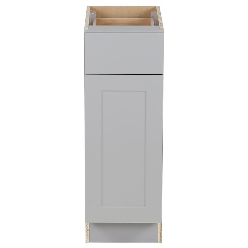 Cambridge Shaker Assembled 18 in. x 34.5 in. x 24.5 in. Base Cabinet w/ 1 Soft Close Drawer & 1 Soft Close Door in White - Super Arbor