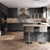 Home Decorators Collection Washington 18 in. W x 24 in. D x 84 in. H Assembled Plywood Pantry Kitchen Cabinet in Onyx with 4ROT Soft Close LH