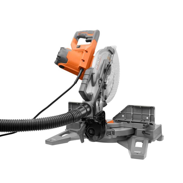 15 Amp 10 in. Dual Miter Saw with LED Cut Line Indicator and Professional Compact Miter Saw Stand