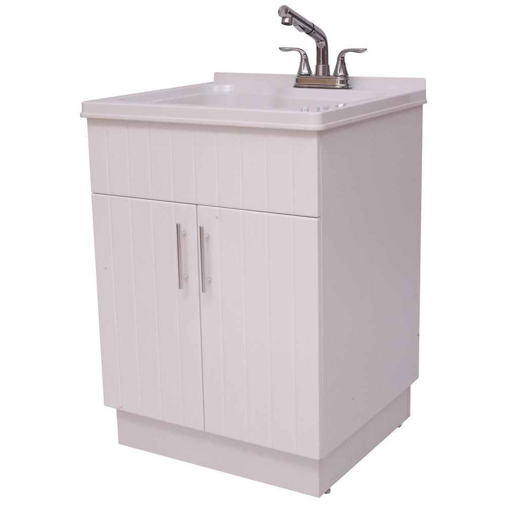 Shaker Laundry cabinet kit with pull-out faucet - Super Arbor