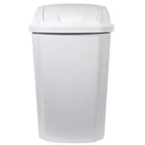 Hefty 13.5-Gallon White Plastic Trash Can with Lid