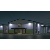 Gray Outdoor LED Area and Wall Dusk to Dawn Security Light with Replaceable Photo Control, 5500 Lumens