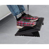 Black Plastic Adjustable Foot Rest for Under Desk - Super Arbor
