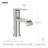 Genta Single Hole Single-Handle Bathroom Faucet in Chrome