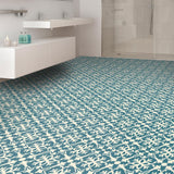 IVC Brooklyn Teal Residential Vinyl Sheet, Sold by 13.2 ft. Wide x Custom Length - Super Arbor