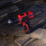 12-Volt Lithium Ion 3/8 in. Cordless 2 Speed Drill Set - Super Arbor