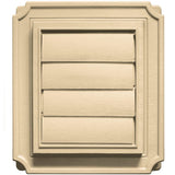 7.875 in. x 7.875 in. #012 Dark Almond Scalloped Exhaust Siding Vent - Super Arbor