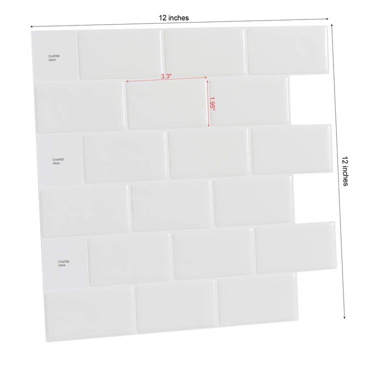 Art3d 10-Sheet Peel and Stick Tile Backsplash for Kitchen in Subway Design 12