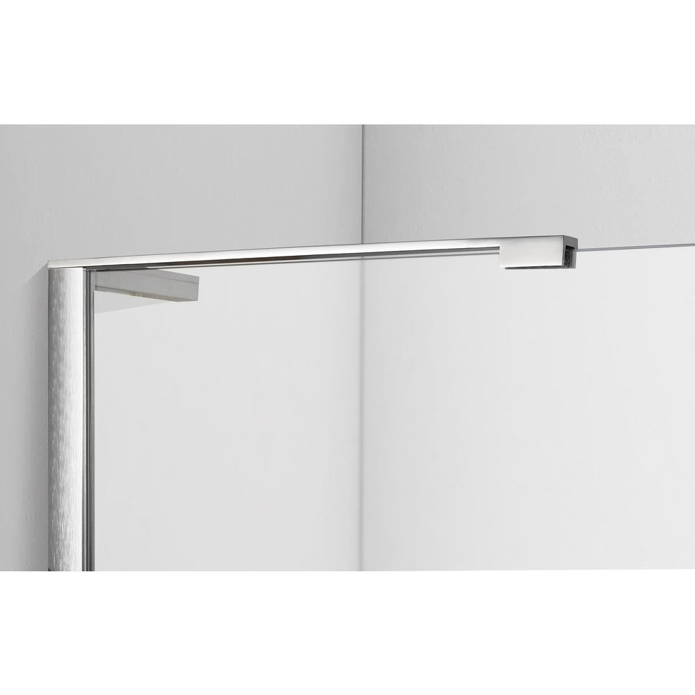 Laydown 72 in. Walk-In Whirlpool Bathtub in White LH Hinged Middle Glass Door with Screen 5 PC Fast Fill Faucet LH Drain - Super Arbor