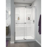 Classic 400 34 in. x 48 in. Single Threshold Alcove Shower Base in High Gloss White - Super Arbor