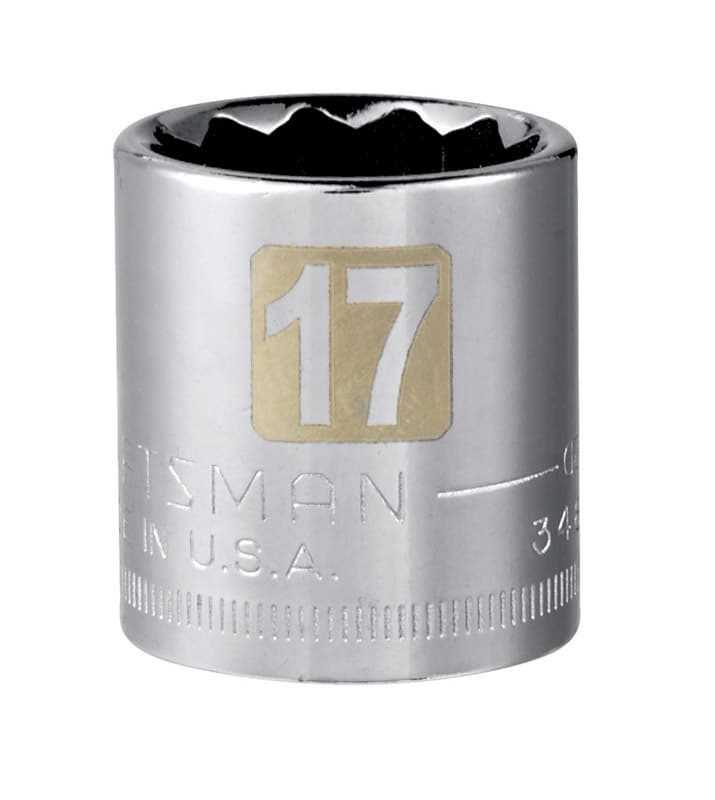 Craftsman 17 mm Metric 12 Point Standard Socket - 3/8 in. Drive