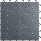 Swisstrax 12 in. W x 12 in. L Jet Black Diamondtrax Home Modular Polypropylene Flooring (50-Tile/Pack) (50 sq. ft.)