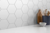 Emser Code 20‑Pack Calacata 6 in. x 6 in. Glazed Ceramic Subway Wall Tile