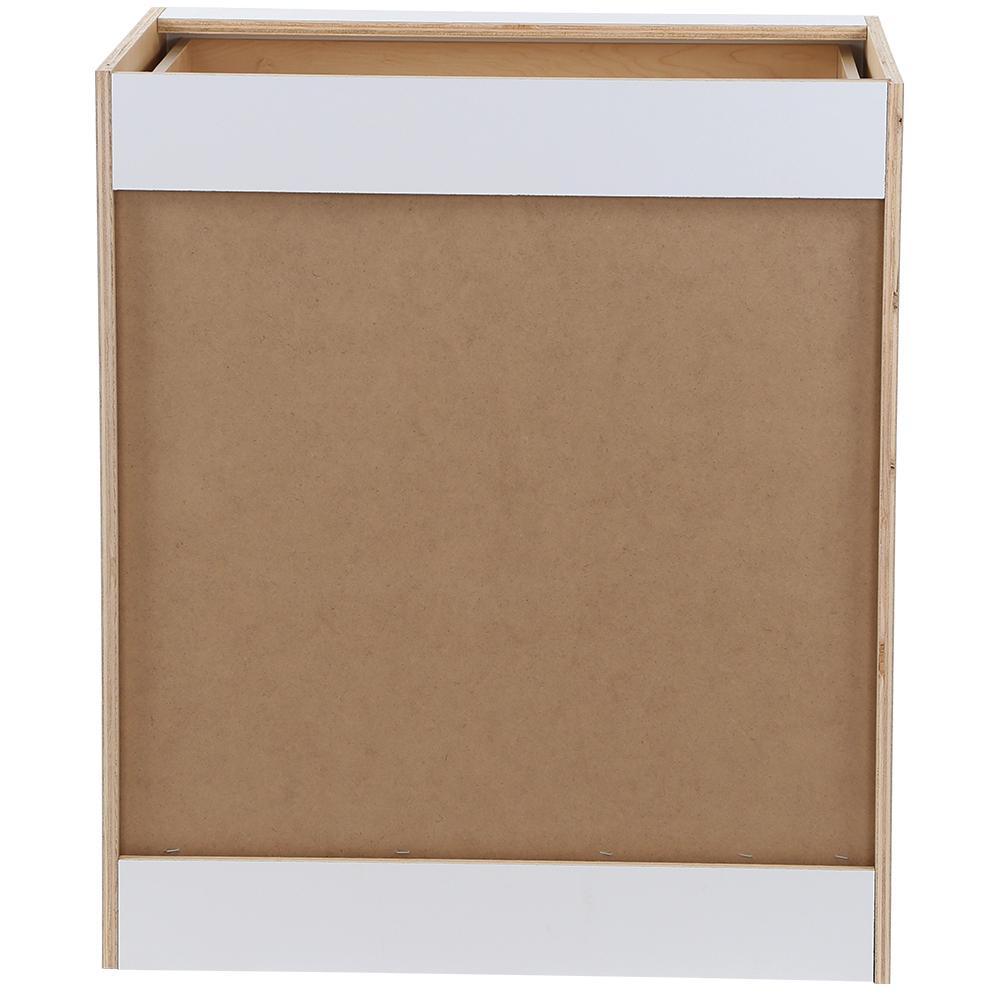 Cambridge Shaker Assembled 30x34.5x24.5 in. Plywood Base Cabinet w/ 1 Soft Close Drawer & 2 Soft Close Doors in White - Super Arbor