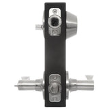 2.5 in. Satin Nickel Wave Lever Door Lock Combo Kit - Super Arbor